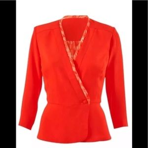 Cabi #216 Light Spring Jacket Grenadine Orange